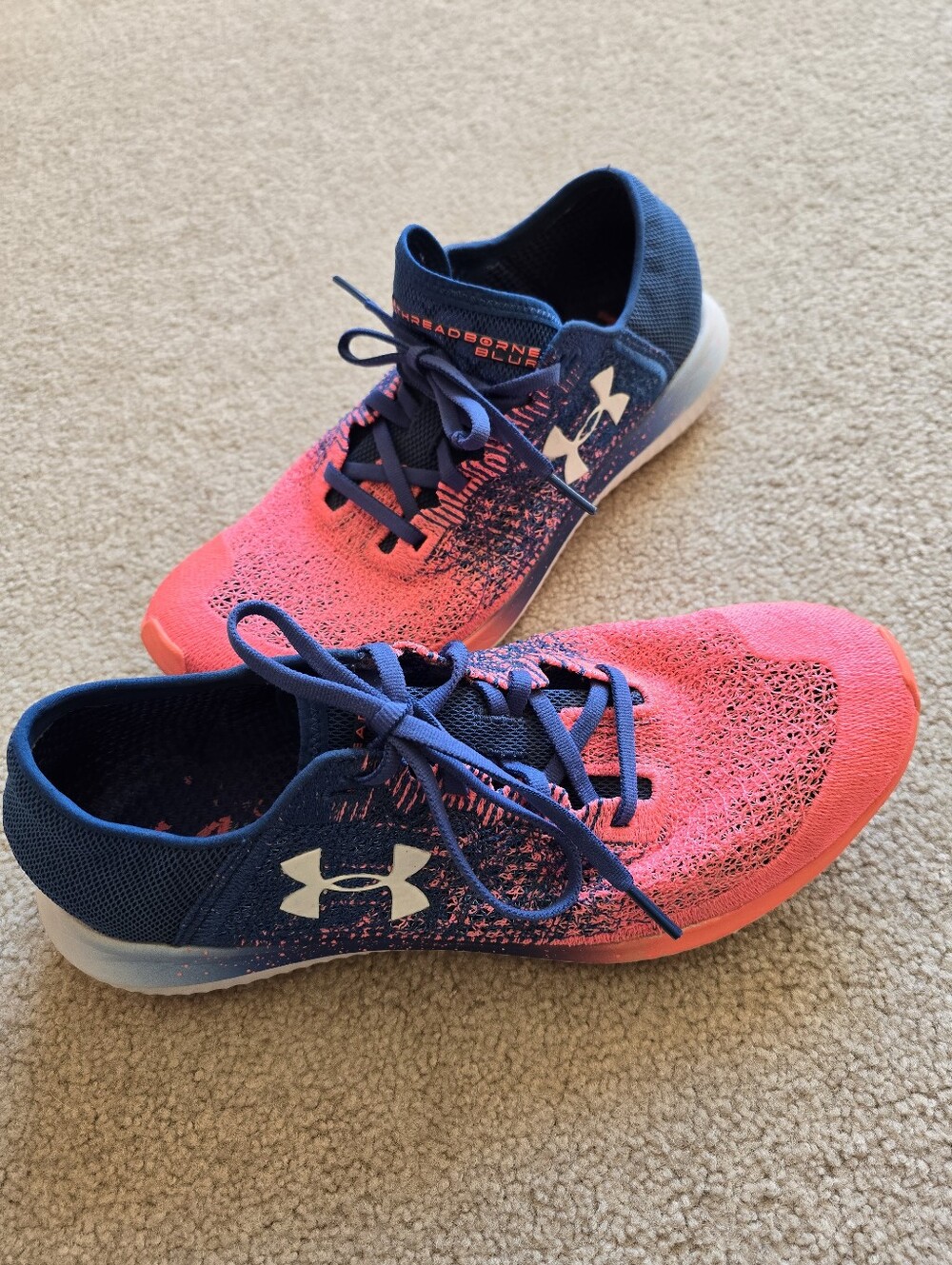 Under Armor UA Threadborne Blur Running Shoes Sneakers Womens Size 10